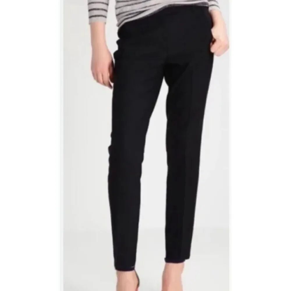 J. Crew Maddie Wool Blend Cropped Pants| Black in 6